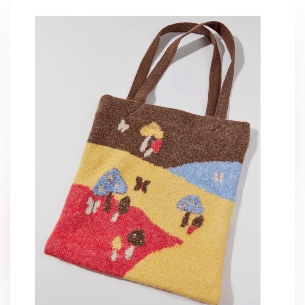 Urban Outfitters - Ellie Icon Knit Mushroom Tote Bag - NWOT
